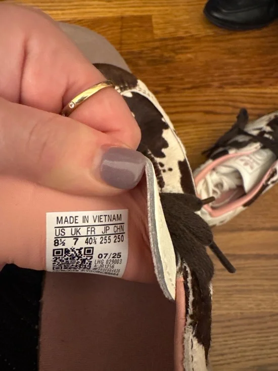 Brand new with tags cow print adidas sambas - Picture 3 of 3